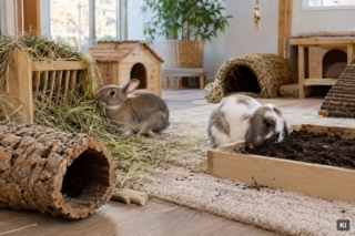 Kaninchen beschäftigen: Platz, Gehege und Ideen gegen Langeweile